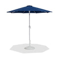 Federica Navy Water Resistant Fabric And Aluminum Patio Umbrella with Base Set - BW