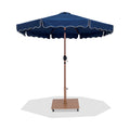 Althea Navy Water Resistant Fabric And Aluminum Patio Umbrella with Base Set - AT