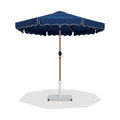 Althea Navy Water Resistant Fabric And Aluminum Patio Umbrella with Base Set - AW