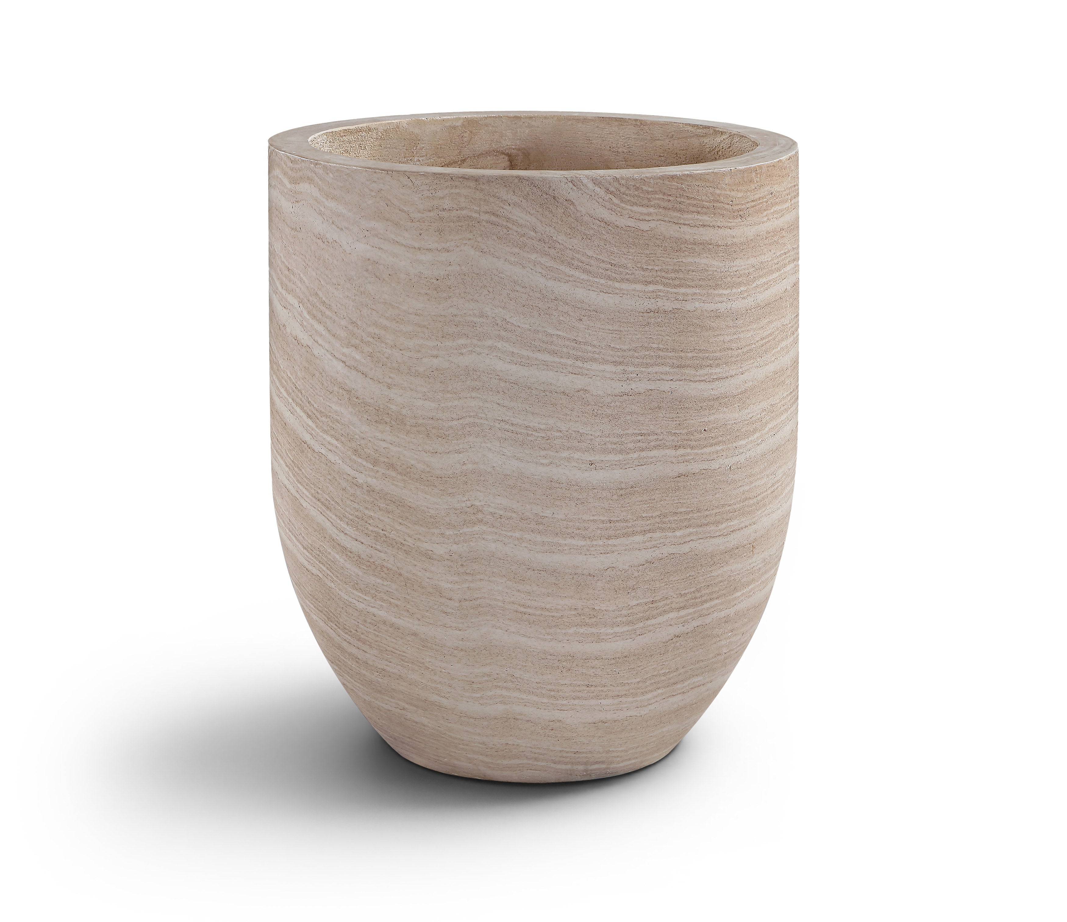 Fiorella Travertine Indoor / Outdoor Concrete Planter - P32