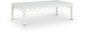 Pascaline White Aluminum Outdoor Patio Coffee Table