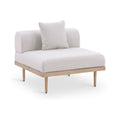 Julietta Resilient Water Resistant Fabric Upholstered Outdoor Patio Modular Armless Chair
