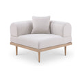 Julietta Resilient Water Resistant Fabric Upholstered Outdoor Patio Modular Corner Chair