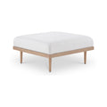 Julietta Cream Resilient Water Resistant Fabric Upholstered Outdoor Patio Ottoman