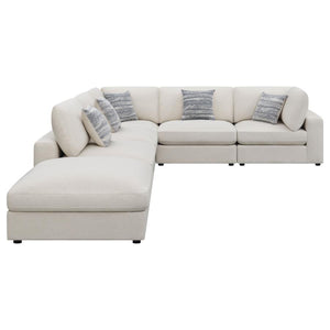 Serene 6-piece Upholstered Modular Sectional in Beige