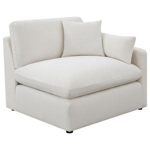 Hobson 6-piece Reversible Cushion Modular Sectional in Off-White