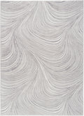 Central Park West Grey Modern Polyester Area Rug