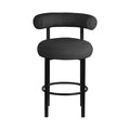 Brunella Boucle Fabric Upholstered Counter Stool