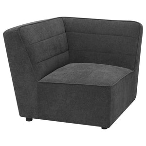 Sunny Upholstered 6-piece Modular Sectional in Dark Charcoal