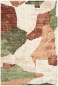 Nordic Beige Multi Modern Polyester Area Rug