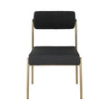 Chambord Boucle Fabric And Vegan Leather Upholstered Dining Chair