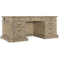 Castella Executive Desk – Antique Slate, Leather Surface