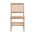 Pemberley Natural Solid Wood And Natural Cane Dining Side Chair
