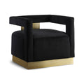 Arnaud Velvet Upholstered Accent Chair