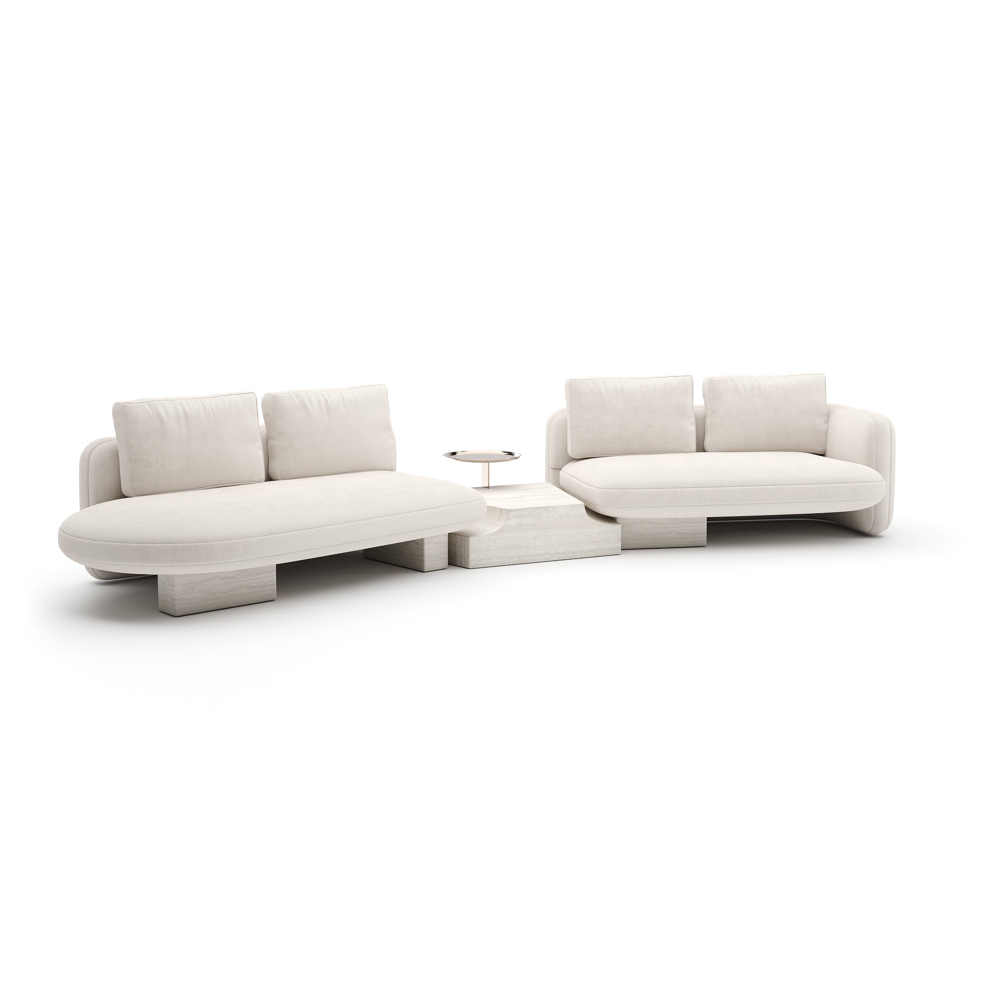 Overlap Bumper Sectional Set