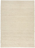 Riverstone Ivory Farmhouse Wool Area Rug