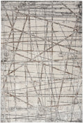 Desire Grey Silver Modern Polyester Area Rug