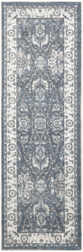 Astra Machine Washable Slate Vintage Polyester Area Rug