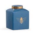 Bee Gracious Ginger Jar - Blue