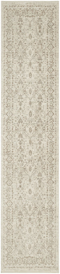Shadows Ivory Grey Vintage Polyester Area Rug