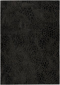 Desire Charcoal Silver Modern Polyester Area Rug