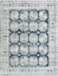 Dekor Grey Navy Vintage Polypropylene Area Rug