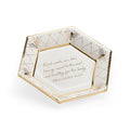 Honeycomb Bee Verse Plate - White