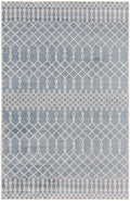 Astra Machine Washable Blue Bohemian Polyester Area Rug