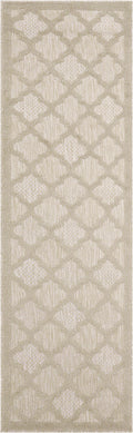 Easy Care Cream Modern Polypropylene Area Rug
