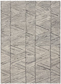 Colorado Grey White Modern Wool Area Rug