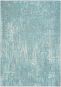 Botanical Washables Green Modern Polyester Area Rug