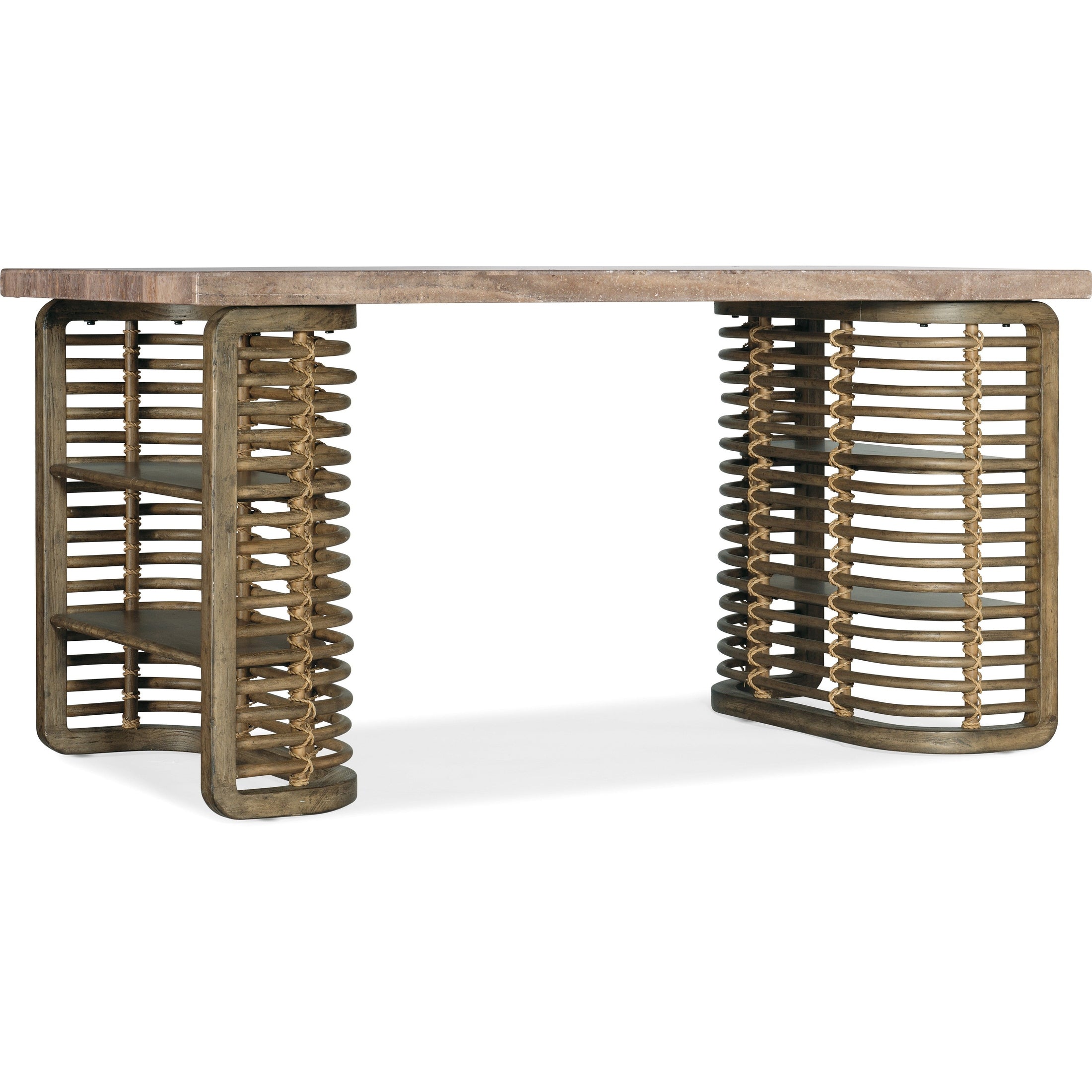 Sundance Writing Desk – Cliffside Brown, Stone Veneer Top