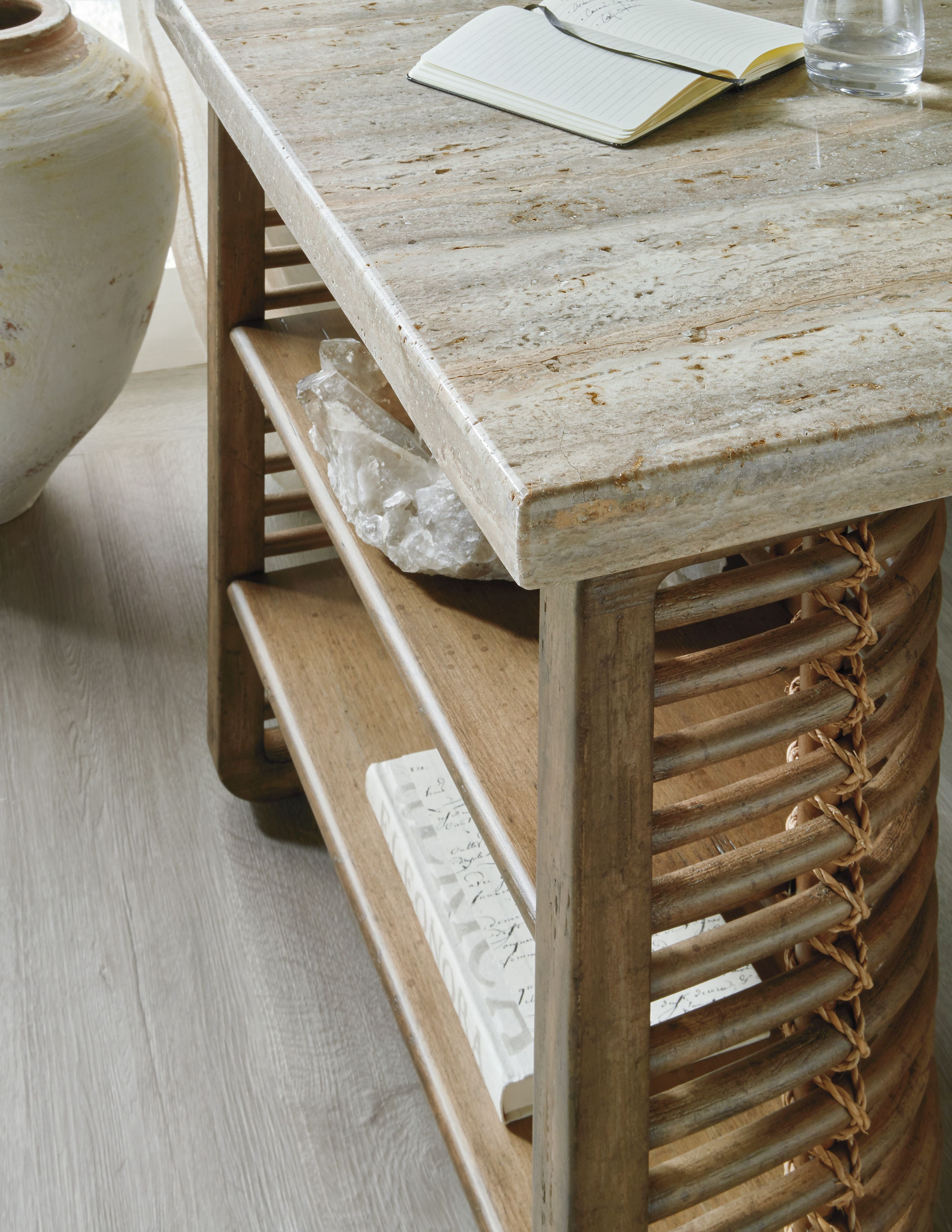 Sundance Writing Desk – Cliffside Brown, Stone Veneer Top