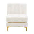 Allegra Velvet Upholstered Modular Armless Chair
