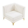 Allegra Velvet Upholstered Modular Corner Chair