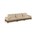 Tobin 135.5" Chenille Fabric Upholstered 3pc. Modular Sofa