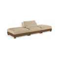 Tobin 120" Beige Chenille Fabric Upholstered 3pc. Modular Sofa - S3C