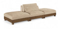 Tobin 120" Beige Chenille Fabric Upholstered 3pc. Modular Sofa - S3C