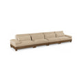 Tobin 175.5" Chenille Fabric Upholstered 4pc. Modular Sofa