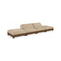 Tobin 160" Beige Chenille Fabric Upholstered 4pc. Modular Sofa - S4C