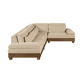 Tobin 127.75" Chenille Fabric Upholstered 4pc. Modular Sectional