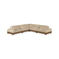 Tobin 127.75" Beige Chenille Fabric Upholstered 5pc. Modular Sectional - Sec5B