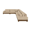 Tobin 167.75" Chenille Fabric Upholstered 6pc. Modular Sectional