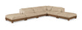 Tobin 160" Chenille Fabric Upholstered 6pc. Modular Sectional