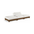 Tobin 120" Cream Chenille Fabric Upholstered 3pc. Modular Sofa - S3C