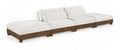 Tobin 160" Cream Chenille Fabric Upholstered 4pc. Modular Sofa - S4C