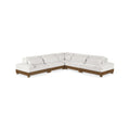 Tobin 127.75" Cream Chenille Fabric Upholstered 5pc. Modular Sectional - Sec5B