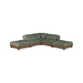 Tobin 120" Green Chenille Fabric Upholstered 5pc. Modular Sectional - Sec5C