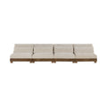 Tobin 160" Taupe Chenille Fabric Upholstered 4pc. Modular Sofa - S4B