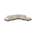 Tobin 120" Taupe Chenille Fabric Upholstered 5pc. Modular Sectional - Sec5A